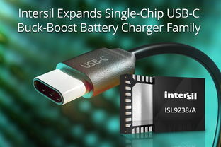 Intersil推出最新USB-C單芯片升降壓電池充電器 一體化電源解決方案創新
